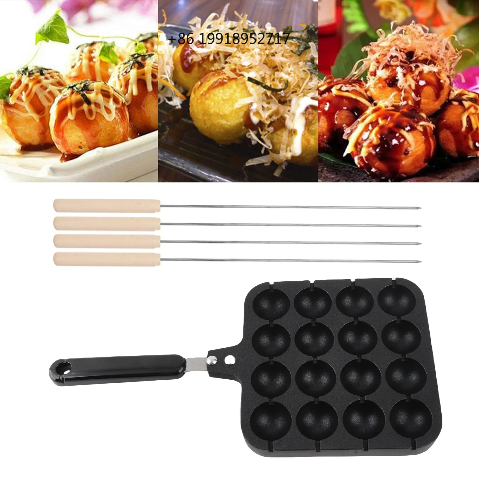 Takoyaki Grill Plate - Antihaft-Takoyaki-Grillpfanne, Koch- und Backform, Kochpfanne, Frühstücksmaker,
